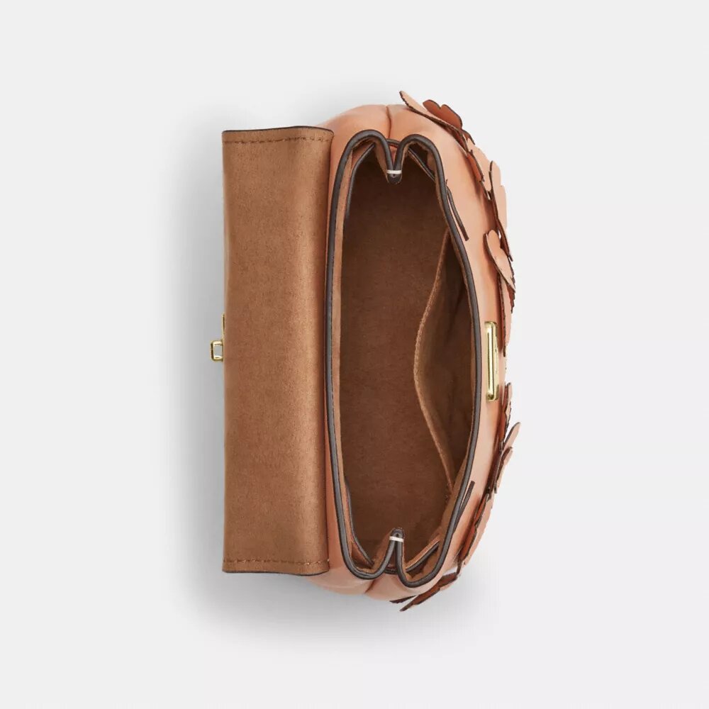 Emory Top Handle Bag with Floral Applique