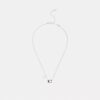 Enamel Signature Heart Charm Pendant Necklace