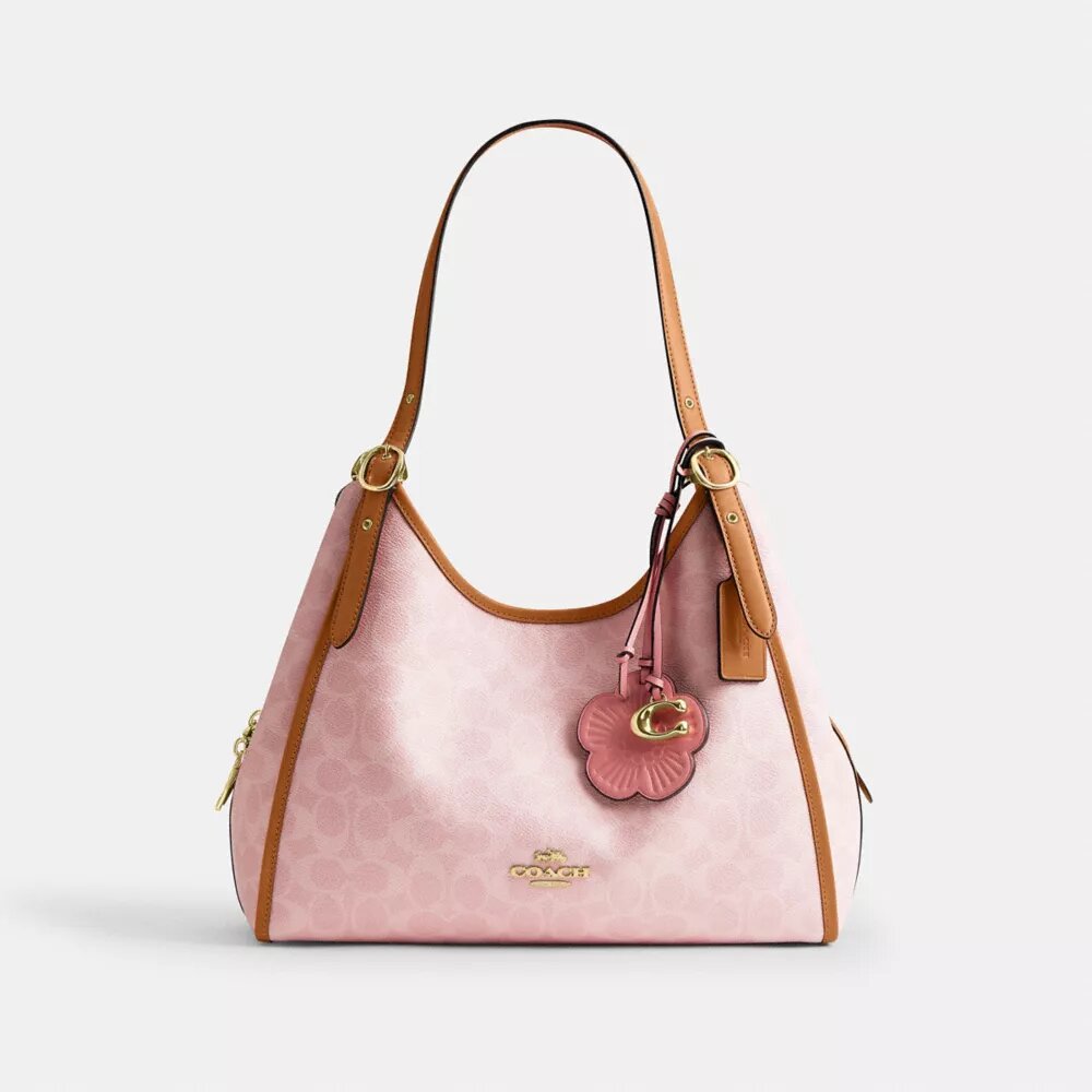Erin Shoulder Bag in Signature Canvas with Charms