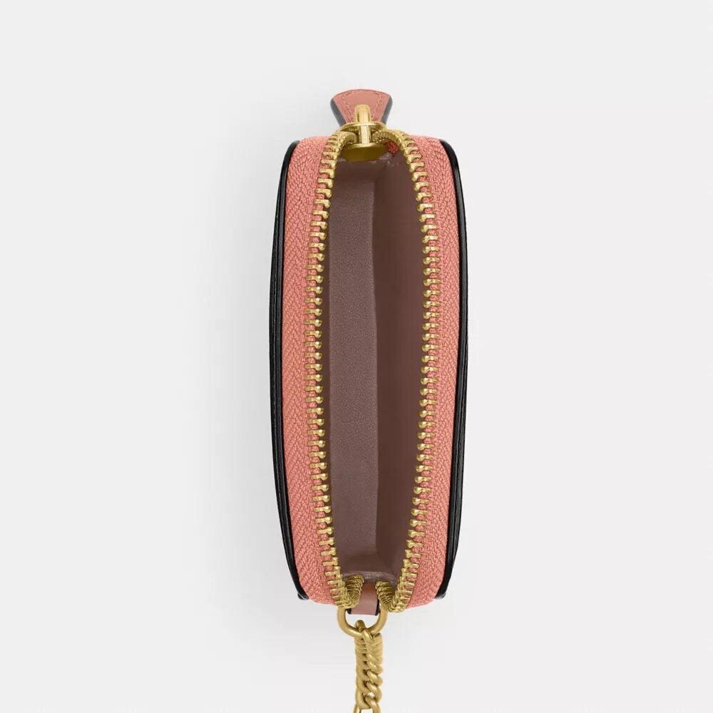 Essential Chain Card Case in Signature Canvas