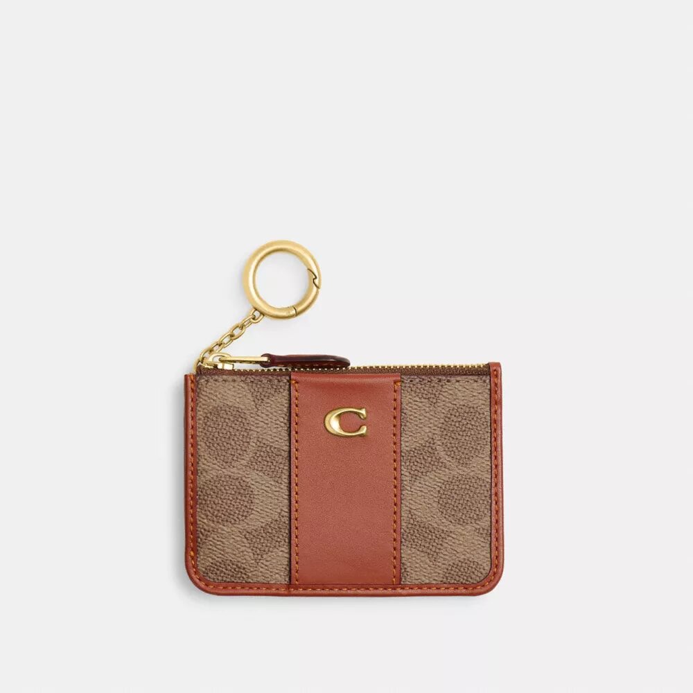 Essential Mini Id Card Case in Signature Canvas