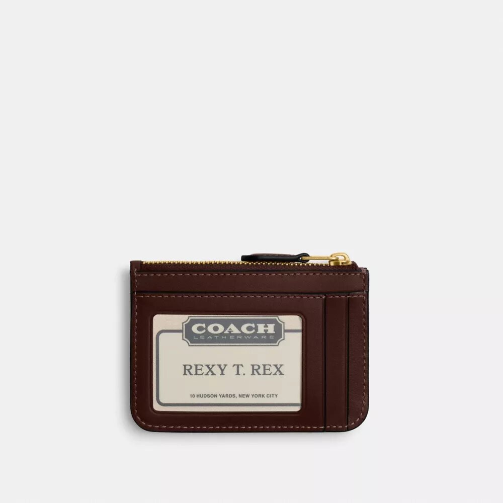 Essential Mini Id Card Case in Signature Jacquard