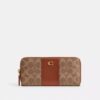 Essential Slim Accordion Zip Wallet in Signature Canvas