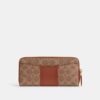 Essential Slim Accordion Zip Wallet in Signature Canvas