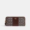 Essential Slim Accordion Zip Wallet in Signature Jacquard