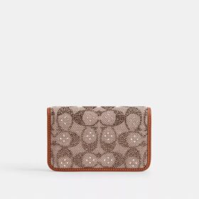 Essential Slim Card Case in Crystal Signature Jacquard