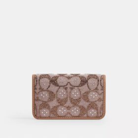 Essential Slim Card Case in Crystal Signature Jacquard