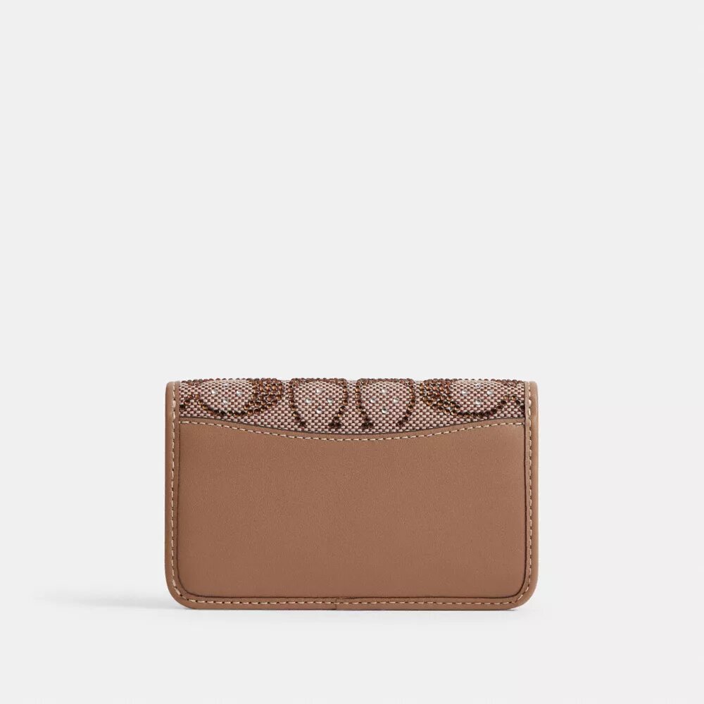 Essential Slim Card Case in Crystal Signature Jacquard