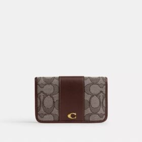 Essential Slim Card Case in Signature Jacquard