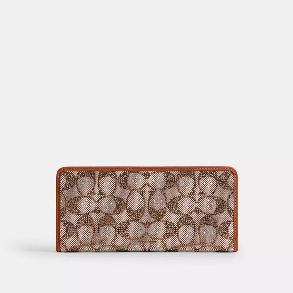 Essential Slim Wallet in Crystal Signature Jacquard