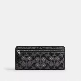 Essential Slim Wallet in Crystal Signature Jacquard