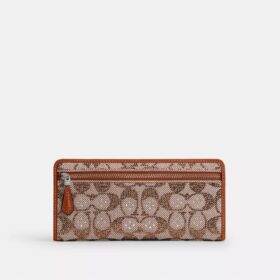 Essential Slim Wallet in Crystal Signature Jacquard