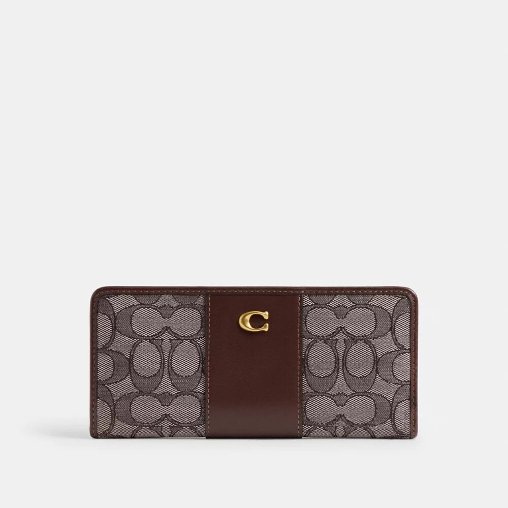 Essential Slim Wallet in Signature Jacquard