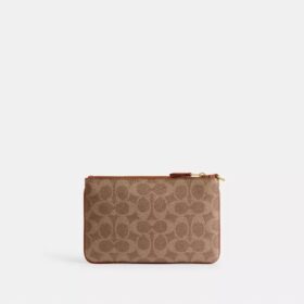 Essential Small Wristlet in Signature Canvas
