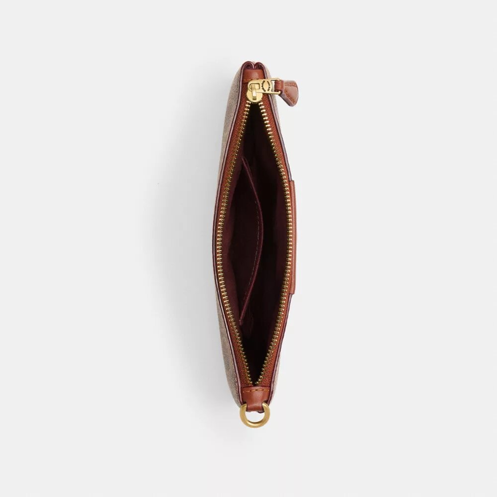 Essential Small Wristlet in Signature Canvas