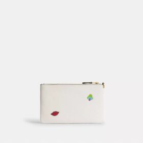 Essential Small Wristlet with Sticker Print