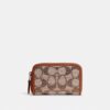 Essential Small Zip Around Card Case in Crystal Signature Jacquard