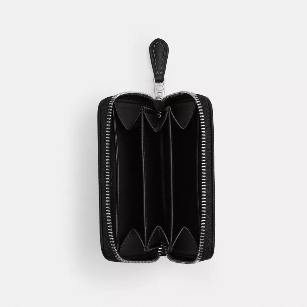 Essential Small Zip Around Card Case in Crystal Signature Jacquard