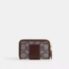 Essential Small Zip Around Card Case in Signature Jacquard