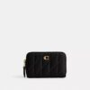Essential Small Zip Around Card Case with Pillow Quilting