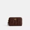 Essential Small Zip Around Card Case with Pillow Quilting