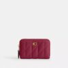 Essential Small Zip Around Card Case with Pillow Quilting
