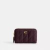 Essential Small Zip Around Card Case with Pillow Quilting