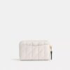 Essential Small Zip Around Card Case with Pillow Quilting