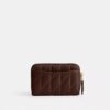 Essential Small Zip Around Card Case with Pillow Quilting