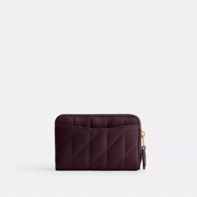 Essential Small Zip Around Card Case with Pillow Quilting