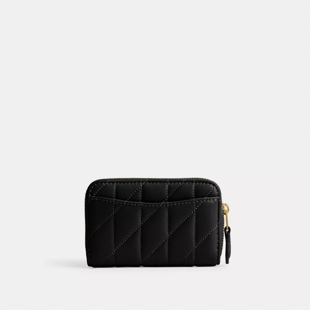 Essential Small Zip Around Card Case with Pillow Quilting