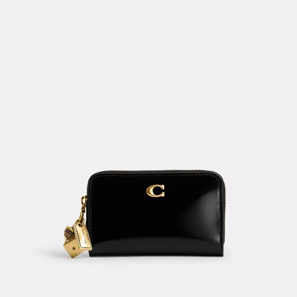 Essential Small Zip Around Wallet with Charms
