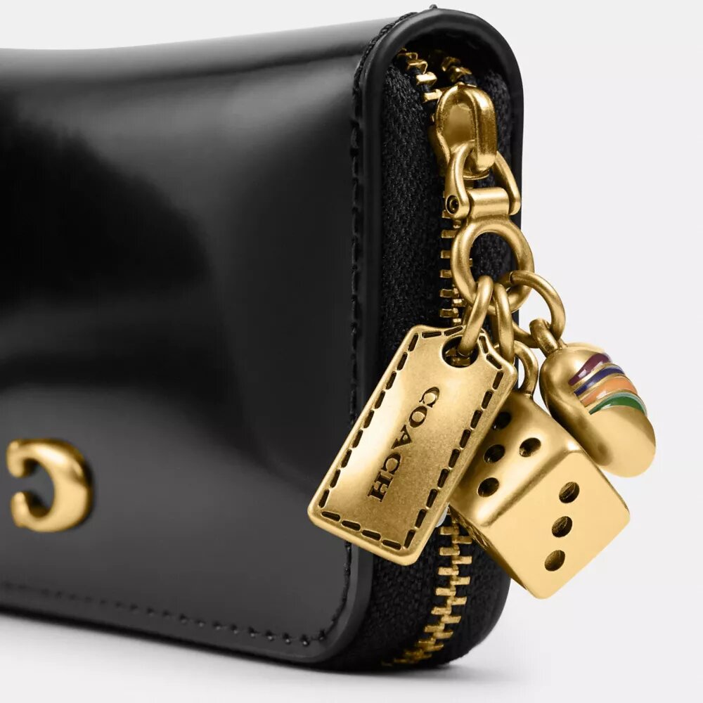 Essential Small Zip Around Wallet with Charms