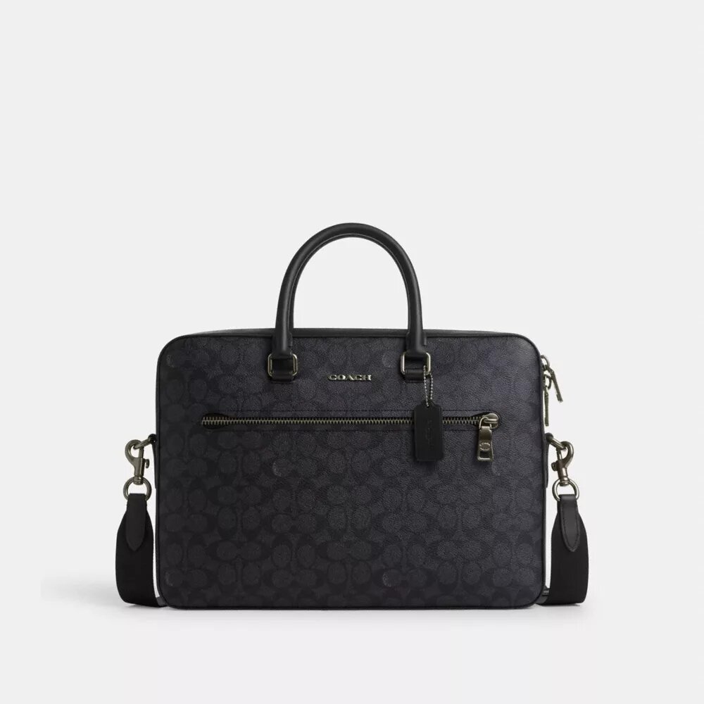 Ethan Slim Brief in Signature Canvas
