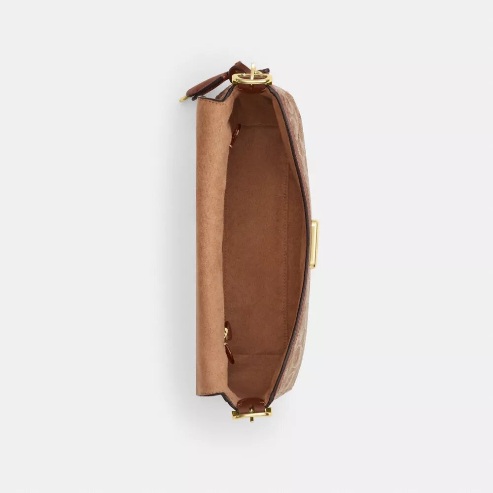 Etta Small Flap Shoulder Bag in Signature Chenille