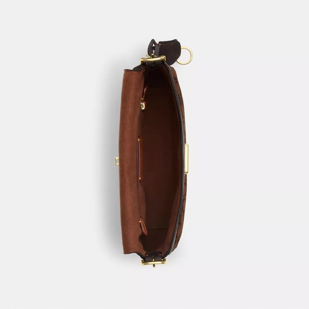 Etta Small Flap Shoulder Bag in Signature Chenille