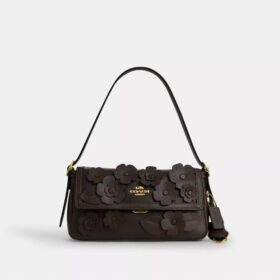 Etta Small Flap Shoulder Bag with Floral Applique