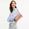 Etta Small Flap Shoulder Bag with Floral Applique