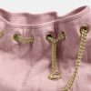 Evelyn Shoulder Bag in Loved Denim with Quilting and Charm