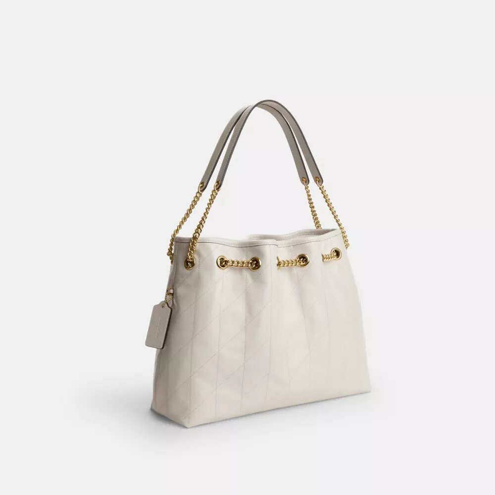 Evelyn Shoulder Bag with Quilting and Charm