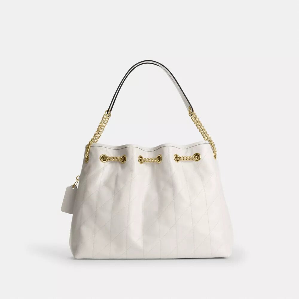 Evelyn Shoulder Bag with Quilting and Charm