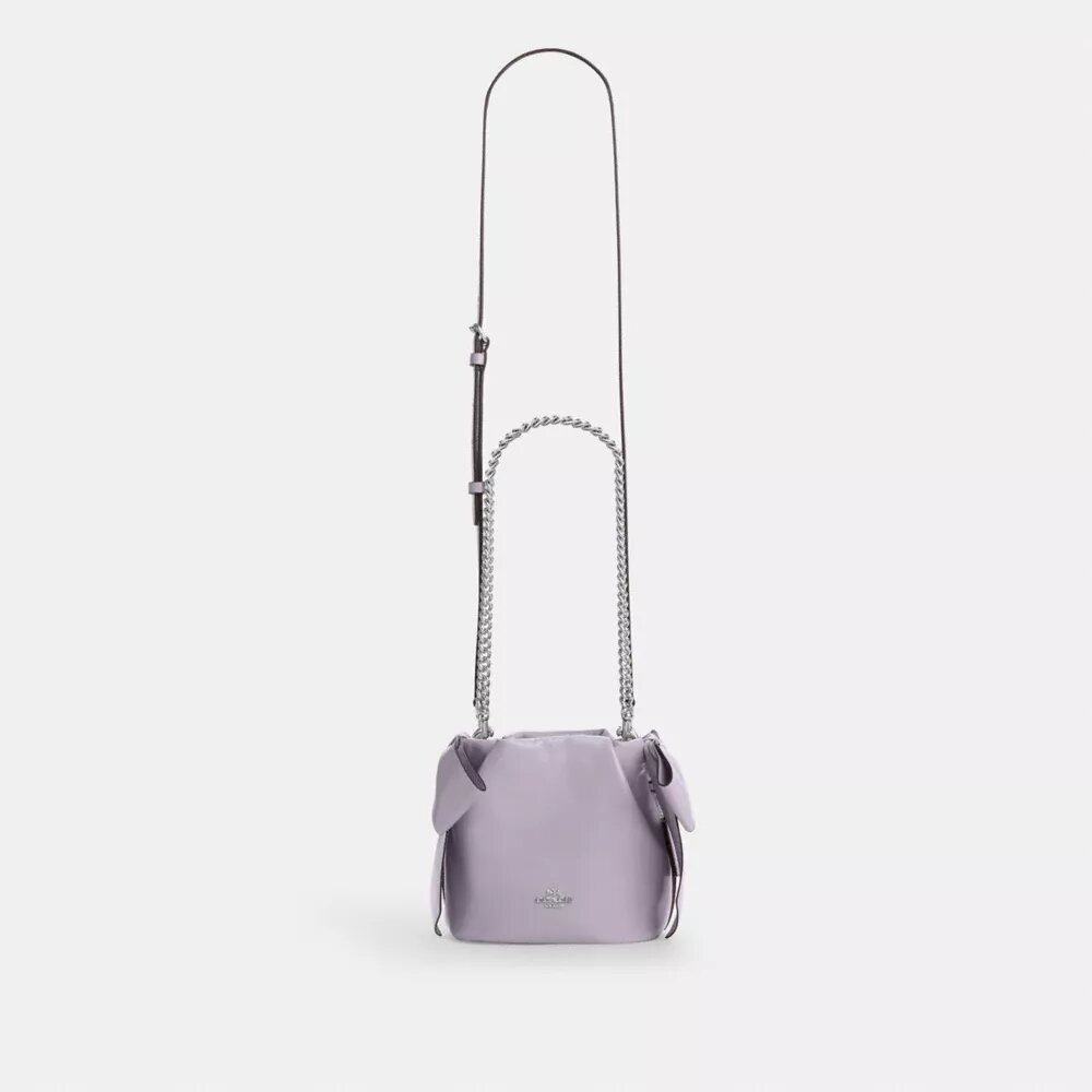 Faye Mini Drawstring Bag with Bows