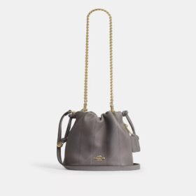 Faye Mini Drawstring Bag with Quilting