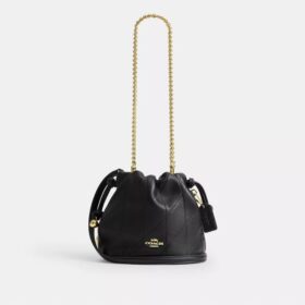 Faye Mini Drawstring Bag with Quilting