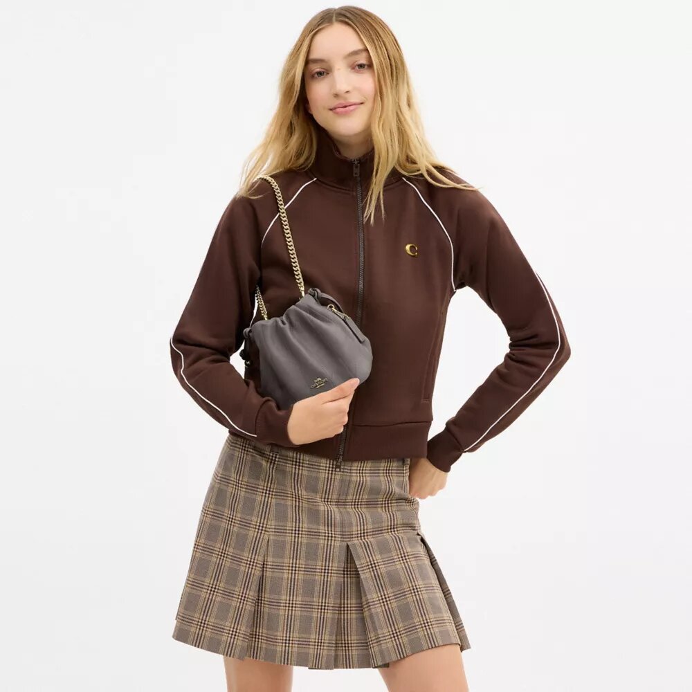 Faye Mini Drawstring Bag with Quilting