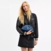 Faye Shoulder Bag in Signature Denim