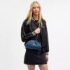Faye Shoulder Bag in Signature Denim