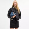 Faye Shoulder Bag in Signature Denim