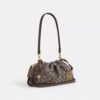 Faye Shoulder Bag in Signature Jacquard with Floral Embroidery