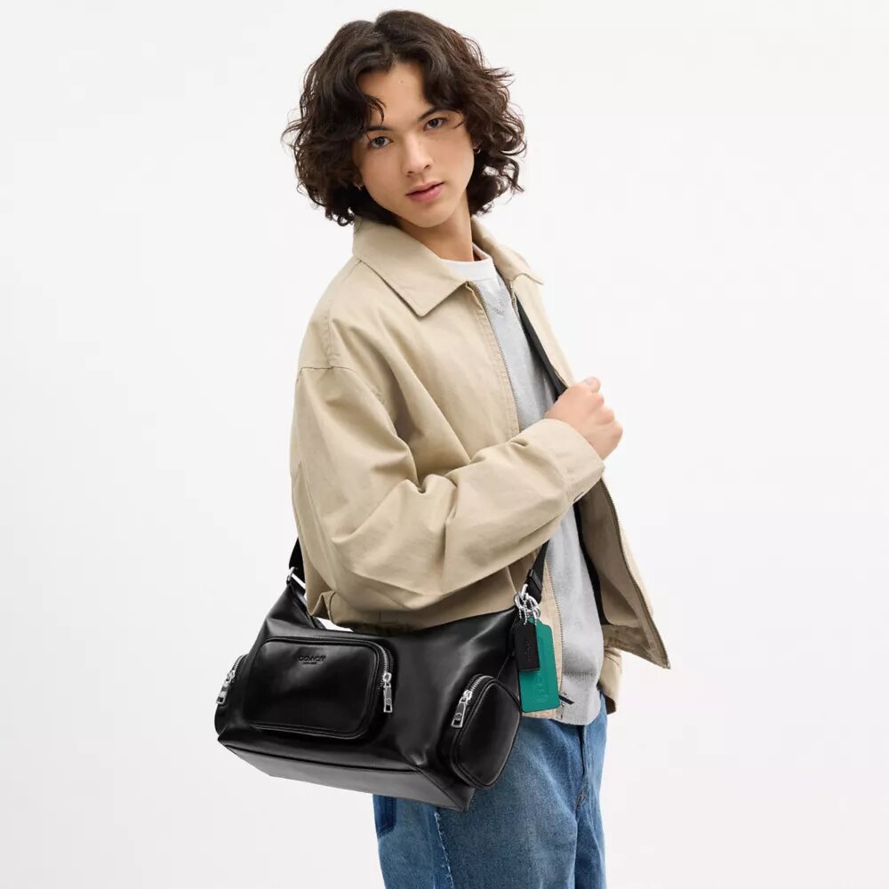 Finn Crossbody Bag with Pockets and Charms